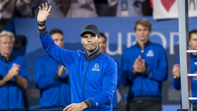 Rafael Nadal se retiró de la Laver Cup por lesión