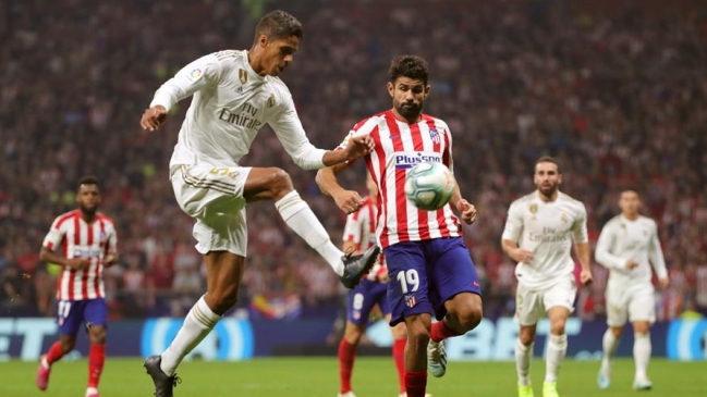 Atlético y Real Madrid repartieron puntos en un poco encendido derbi capitalino en España