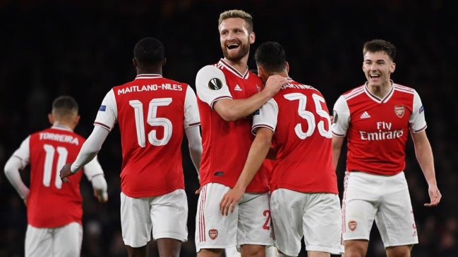 Arsenal barrió con Standard Lieja en su duelo por la Europa League