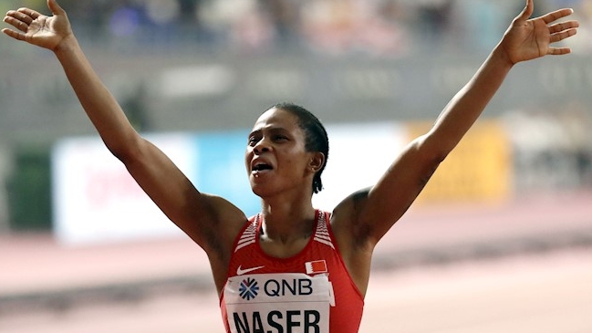 Salwa Eid Naser de Bahrein ganó el oro en los 400 metros en Doha con histórico registro