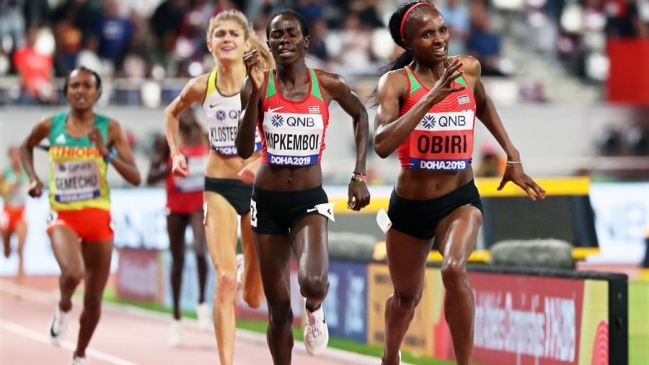 Hellen Obiri logró medalla de oro para Kenia al ganar los 5.000 metros femeninos en Doha
