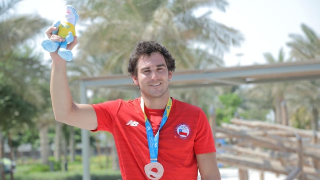 Emile Ritter le dio la primera medalla a Chile en los Juegos Mundiales de Playa Doha 2019