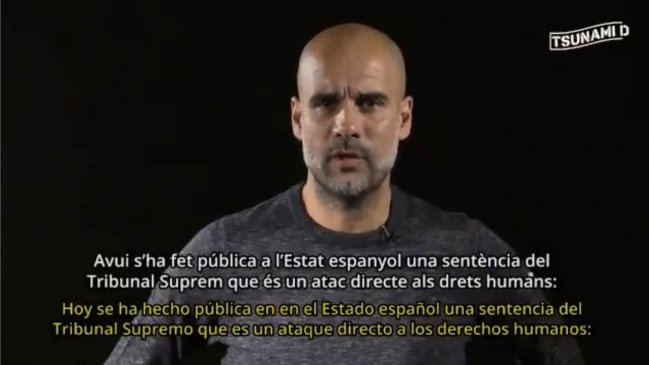 Guardiola y sentencia a líderes independentistas en Cataluña: Es un ataque directo a los DD.HH.