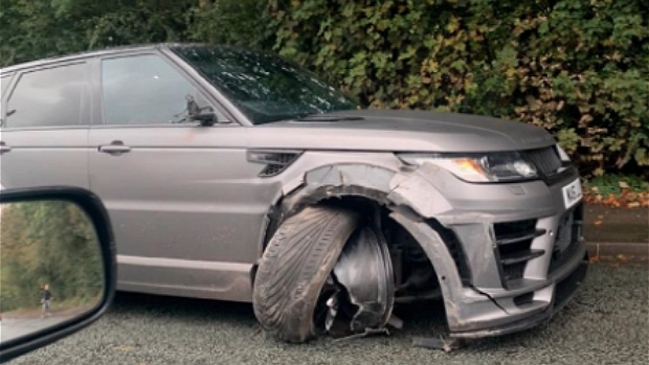 Sergio Agüero protagonizó accidente vehicular en Manchester