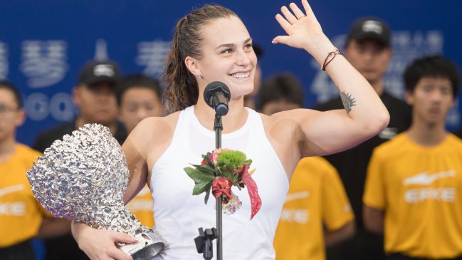 Aryna Sabalenka se proclamó campeona en el WTA de Zhuhai
