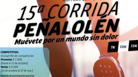 15ª Corrida de Peñalolén se realizará el 24 de noviembre