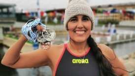 Bárbara Hernández sumó otras cuatro medallas en el Circuito Mundial de Aguas Gélidas