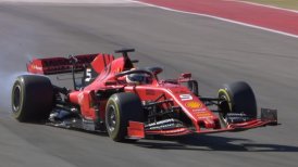 Sebastian Vettel abandonó el GP de Estados Unidos por graves fallas en su Ferrari