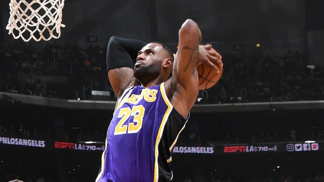 Anthony Davis y LeBron James lideraron nuevo triunfo de los Lakers en la NBA
