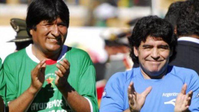 Maradona expresó su apoyo a Evo Morales: "Lamento el golpe de Estado orquestado en Bolivia"
