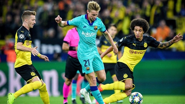 Barcelona y Borussia Dortmund chocan buscando poner un pie en los octavos de la Champions