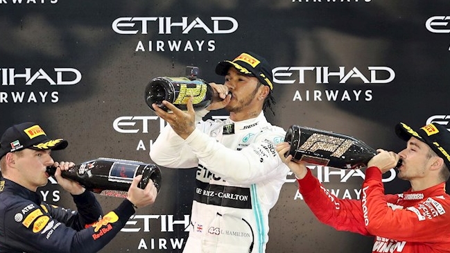 Lewis Hamilton cerró su sexto título de Fórmula 1 con victoria en el Gran Premio de Abu Dhabi