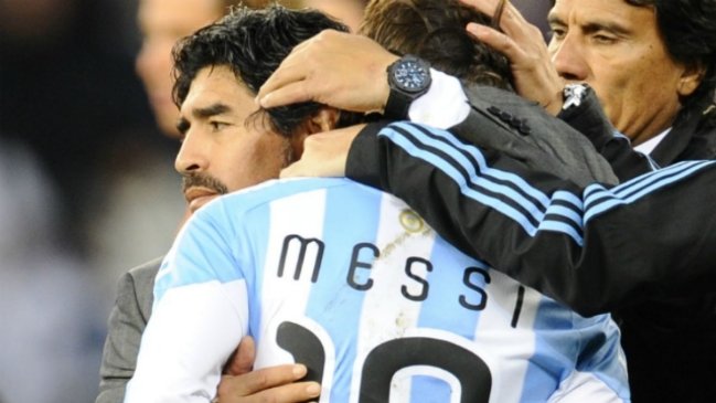 Maradona reveló historia de Messi en el Mundial de Sudáfrica: Lo vi llorar como un bebé