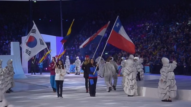 JJ.OO. de la Juventud de Invierno: La bandera chilena flameó en imponente inauguración