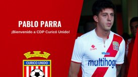 Curicó Unido anunció a Pablo Parra como flamante incorporación
