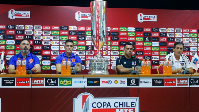 La conferencia de prensa de Colo Colo y la U de cara a la final de la Copa Chile