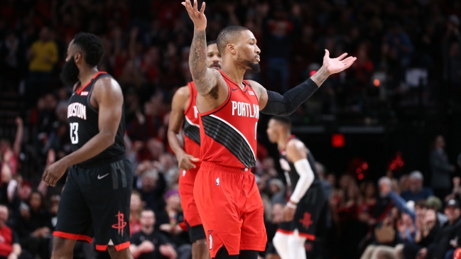 Damian Lillard guió la victoria de Portland Trail Blazers sobre Houston Rockets en la NBA