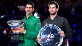 Djokovic se coronó por octava vez en Australia y recuperó el número uno tras batir a Thiem