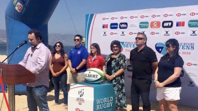 Este jueves se realizó el lanzamiento del World Rugby Sevens Challenger Series de Viña del Mar