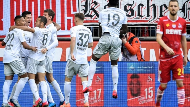 Bayern Munich obtuvo una contundente victoria sobre Colonia y recuperó el liderato en Alemania