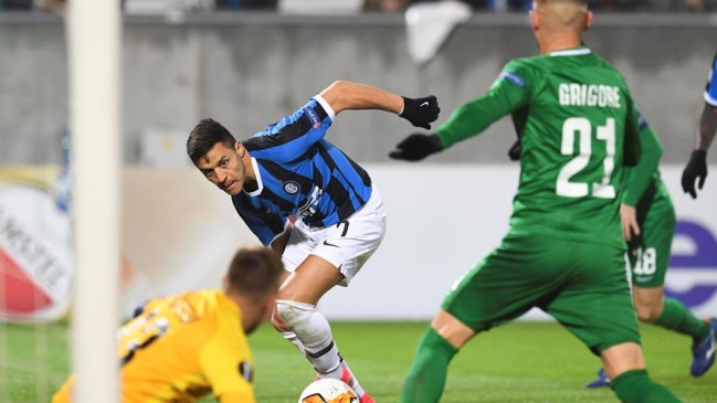 Inter de Milán derrotó a Ludogorets en la Europa League con un activo Alexis Sánchez