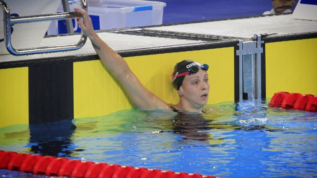Kristel Kobrich volvió a figurar con una medalla de bronce en el TYR Pro Swim Series
