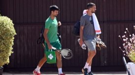 Novak Djokovic retomó sus entrenamientos en un club de tenis de España