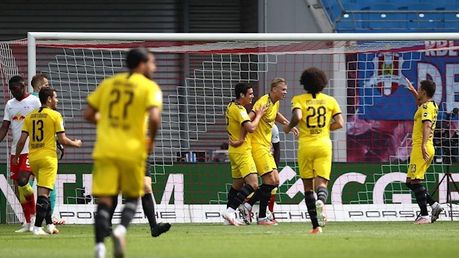 Borussia Dortmund derribó a Leipzig y aseguró el segundo lugar en la Bundesliga