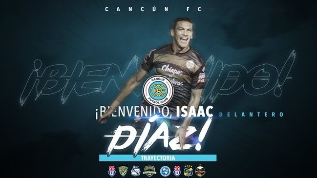 Isaac Díaz cambió de club en México para reforzar al nuevo Cancún FC