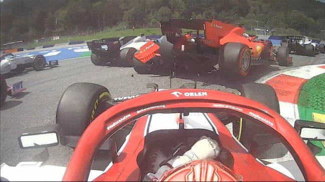 Papelón de Ferrari en Estiria: Leclerc chocó a Vettel y quedaron fuera en la primera vuelta