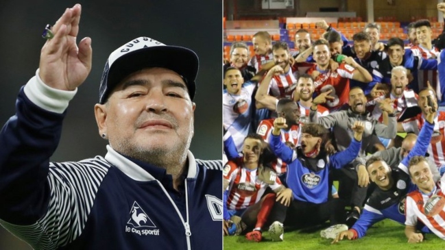 Un video de Maradona hizo creer a club de la Segunda española en la permanencia