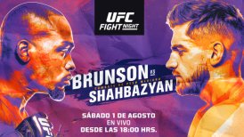 Brunson y Shahbazyan encabezan el regreso del UFC Fight Night a Las Vegas