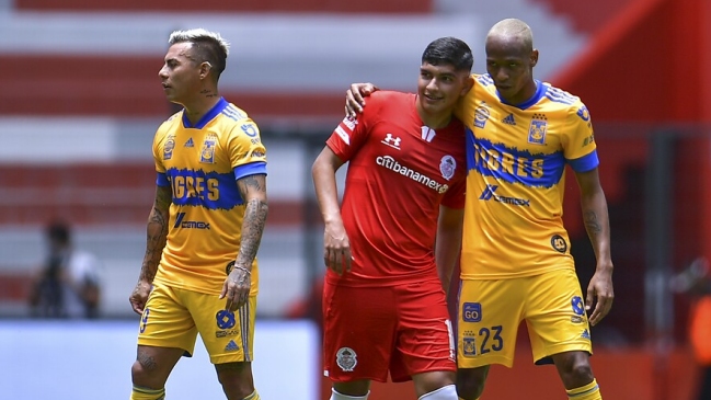 Eduardo Vargas tuvo minutos en la derrota de Tigres UANL ante Toluca por la Liga MX