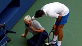 Djokovic pidió a sus fans que apoyen a la jueza de línea que recibió el pelotazo: "Ella no hizo nada malo"