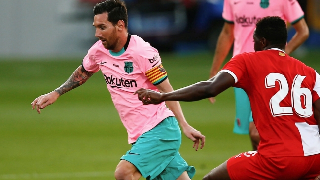 Messi marcó un golazo en amistoso de FC Barcelona contra Girona