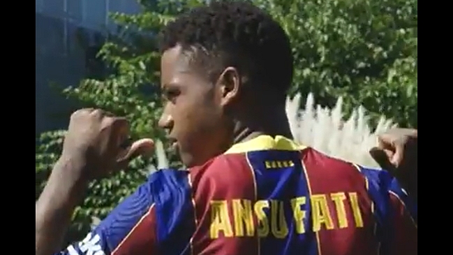 Ansu Fati heredó el número 22 de Arturo Vidal en FC Barcelona