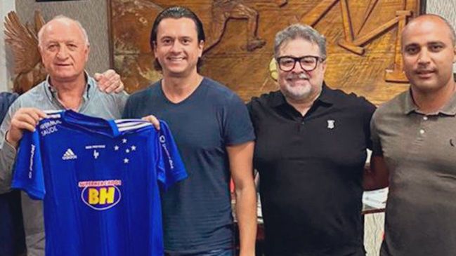Luiz Felipe Scolari fue presentado como nuevo entrenador de Cruzeiro