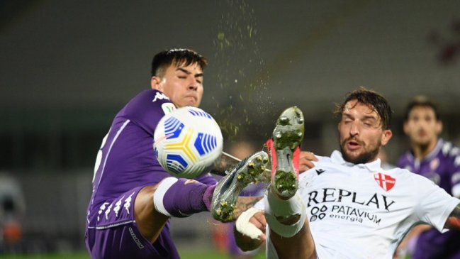 Erick Pulgar jugó todo el partido en clasificación de Fiorentina en la Copa Italia