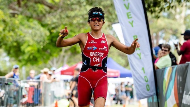 Bárbara Riveros consiguió el segundo lugar en el triatlón de Hervey Bay 100 en Australia