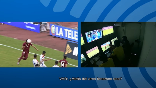 Conmebol dio a conocer diálogo entre el árbitro y el VAR en el primer gol de Venezuela