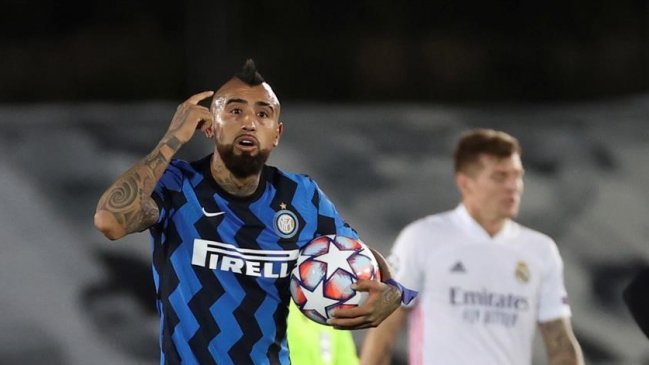 Arturo Vidal se disculpó con sus compañeros, pero Inter lo multará por la roja ante Real Madrid