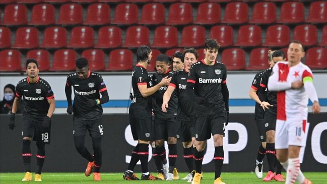Bayer Leverkusen aplastó a Slavia Praga y se adjudicó el Grupo C en la Europa League