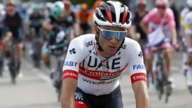Ciclista italiano Valerio Conti sufrió dislocación de clavícula tras ser arrollado cuando entrenaba