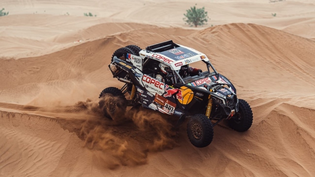 Francisco López se metió tercero en los buggies del Dakar 2021