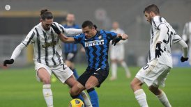 Inter de Milán tropezó en casa ante Juventus y quedó con obligaciones en semifiinales de la Copa Italia