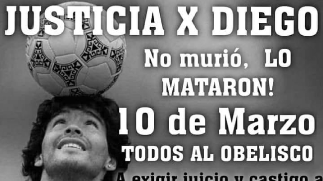 Fanáticos de Maradona organizan marcha al Obelisco para el 10M