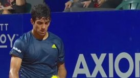 Cristian Garin dio cuenta de su inactividad y se despidió en su estreno del ATP de Buenos Aires