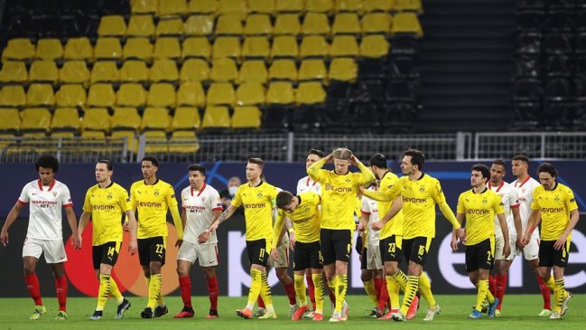 Borussia Dortmund eliminó a Sevilla en polémico duelo y clasificó a cuartos de la Champions