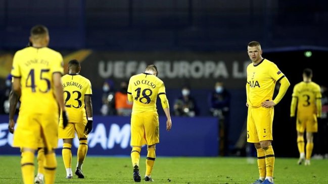 Tottenham decepcionó en Europa League y fue eliminado por Dinamo Zagreb en octavos