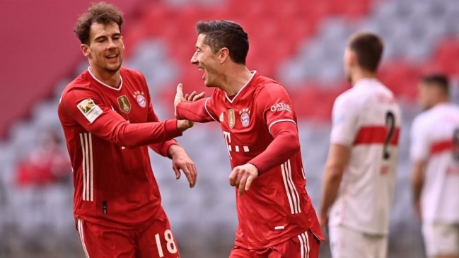 Bayern Munich goleó a Stuttgart con un intratable Lewandoski y sigue firme en la cima de la Bundesliga